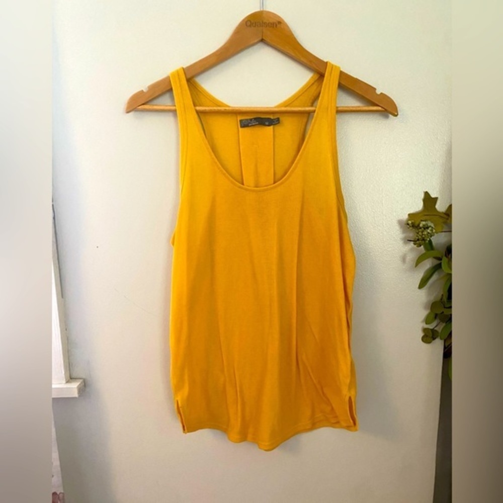 PrAna Yellow Racerback Tank Top